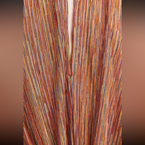 Zara Multi Color Keyhole Cutout Striped Romper Small - Picture 7 of 17